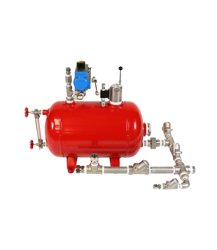 Side Mount Pneumatic Level Controller 100 psi Actuated Ball Valve