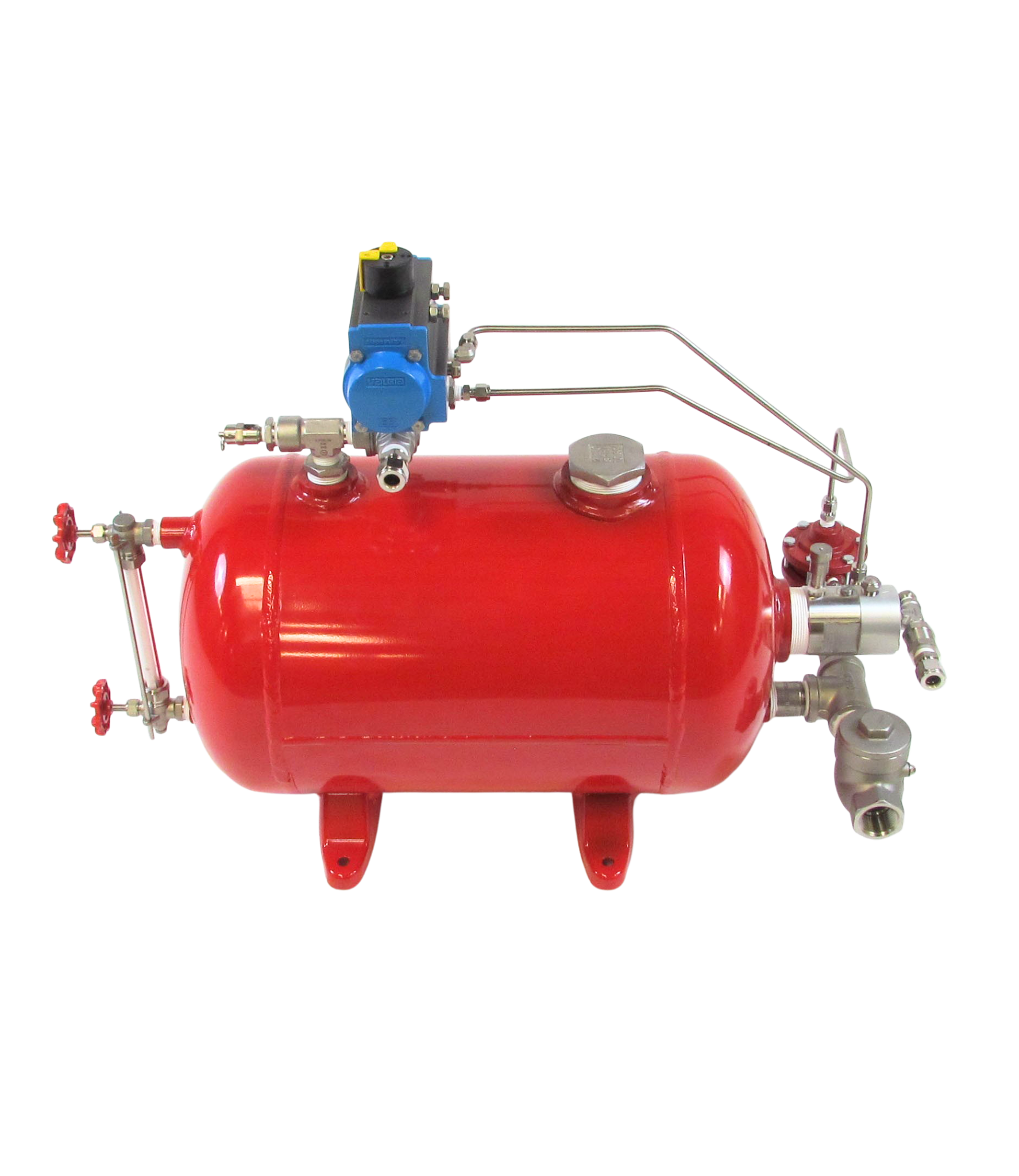 Vacuum Service Side Mount Pneumatic Level Controller 100 psi Actuated Ball Valve
