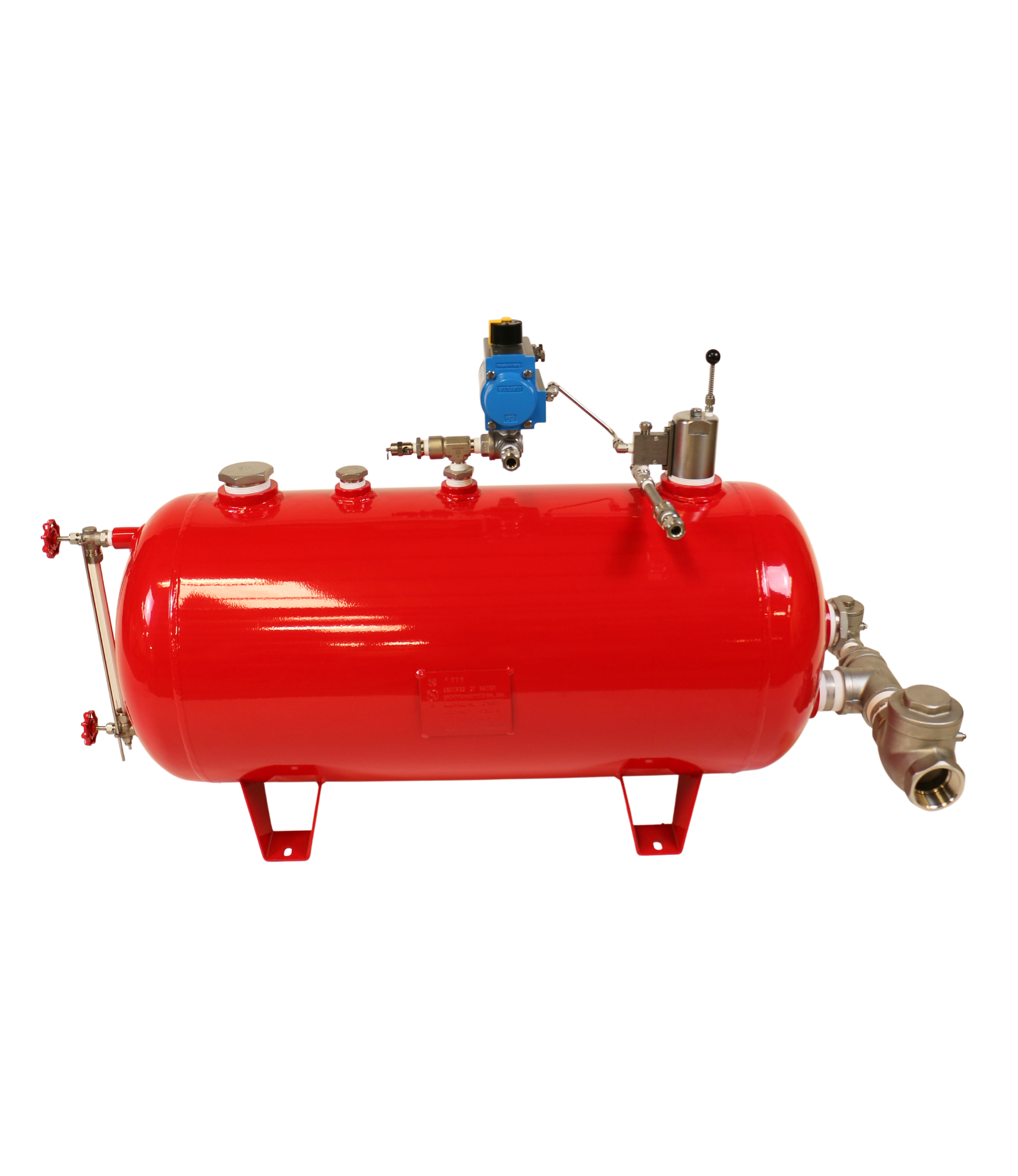 Side Mount Pneumatic Level Controller 200 psi Actuated Ball Valve Vertical Panel