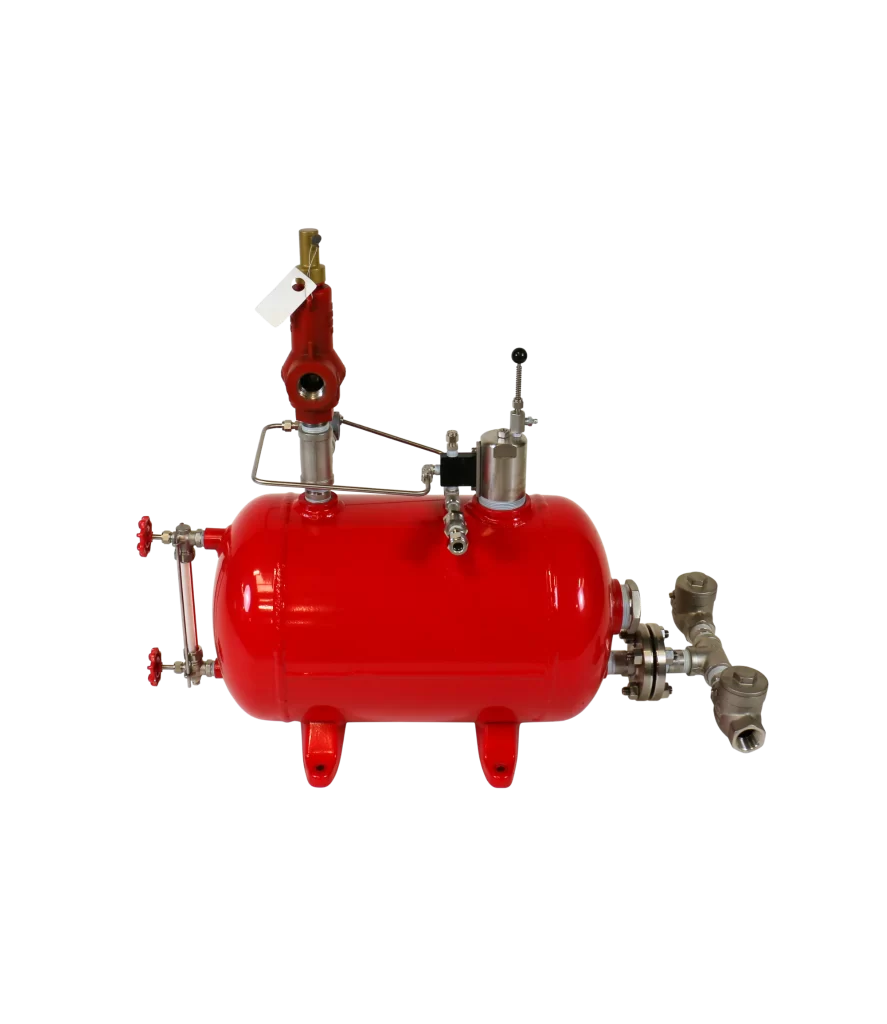 Side Mount Pneumatic Level Controller 100 psi Actuated Ball Valve Vertical Panel
