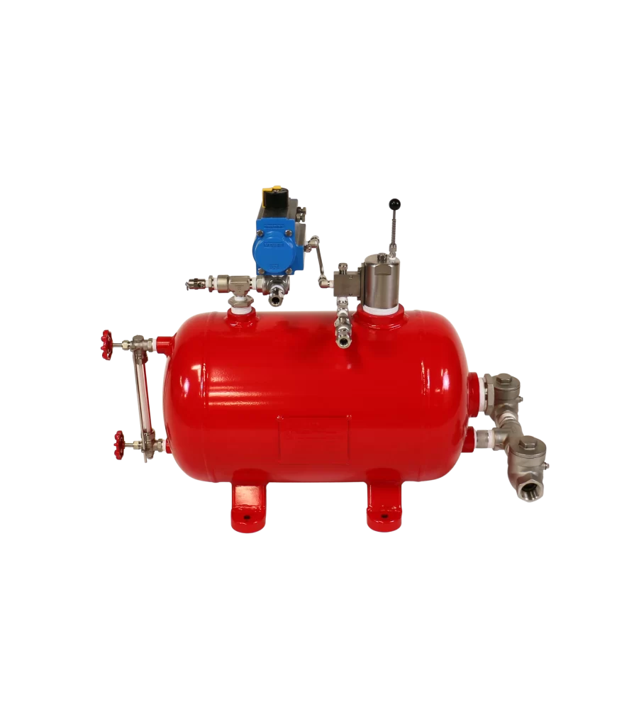 Side Mount Pneumatic Level Controller 200 psi Actuated Ball Valve Shell & Tube