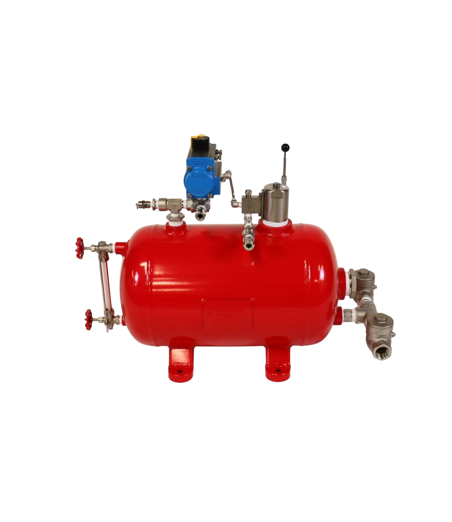 Side Mount Pneumatic Level Controller 100 psi Actuated Ball Valve Shell & Tube